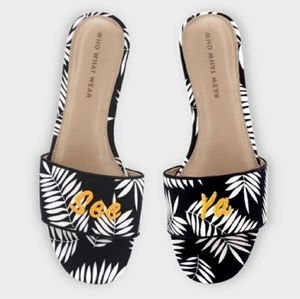 + Who What Wear Palm Sandals